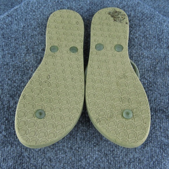 Reef Women Flip Flop Sandal Shoes Gold Synthetic Size 6 Medium - Picture 7 of 9